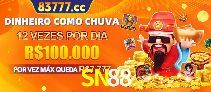 Banner do programa de recompensas Recomende para amigos do SN88, detalhando os bônus por convidar amigos, com prêmios que chegam a R$288.888.